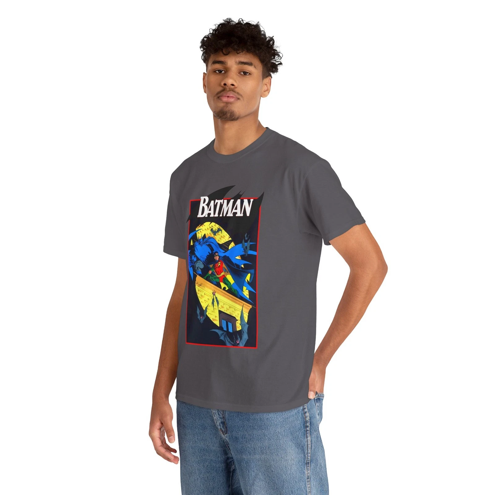 Batman & Robin T-Shirt - Norm Breyfogle Art - DC Comics - Dynamic Duo - Gotham