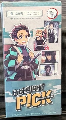 Demon Slayer Highlight Pick Trading Card Box SHUEISHA Aniplex 139 Korean