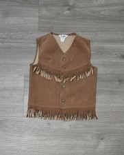 Vintage Suede Cotton Vest Childrens Western Mexico UNISEX Size 3T