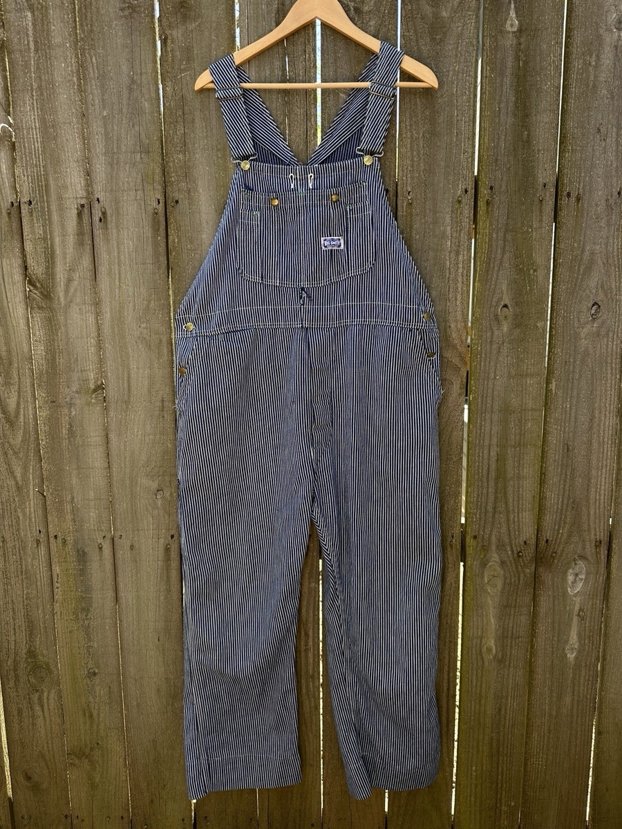Big Size 1960s-70s Hickory Stripe Big Smith Overalls