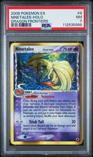 PSA 7 Ninetales (Delta Species) 8/101 2006 Dragon Frontiers Holo Rare Pokemon