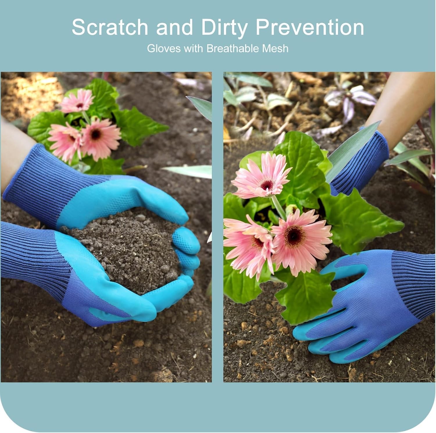 Garden Tools, 7 Piece Gardening Gift for Women&Men, Gardening Hand Tools S