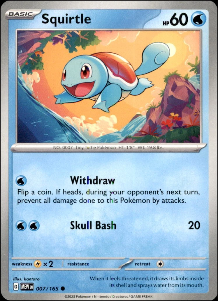 Squirtle 007/165 Sv: Scarlet & Violet 151 for sale | eBay