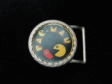 QB13138 VERY COOL VINTAGE 1982 **PAC-MAN** VIDEO GAME COMMEMORATIVE BELT BUCKLE