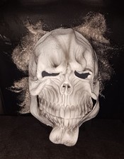 Scary Horror Skull Mask Wig Grim Reaper Adult Halloween Cosplay Costume Party