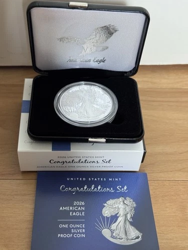 2026 Congratulations Set American Eagle 1oz Silver Proof Coin, SEALED, IN HAND