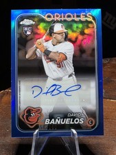 2024 Topps Chrome Update David Banuelos #AC-DB Blue Refractor Autograph 150/150