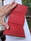 COACH  RED CALF LEATHER MICRO  SNAP BI-FOLD  WALLET  CP260 — photo 2