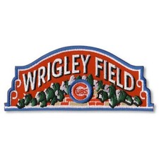 Camiseta deportiva con parche de béisbol logotipo de MLB de béisbol Wrigley Field Home Of The Chicago Cubs Stadium
