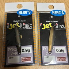 Eye Jet HERO'S Color 0.9g Black Sider Clown Edge 2pcs Ltd Edition