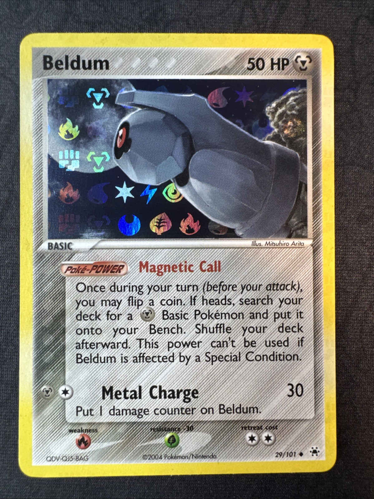 Beldum 29/101 Hidden Legends Reverse Holo Pokemon