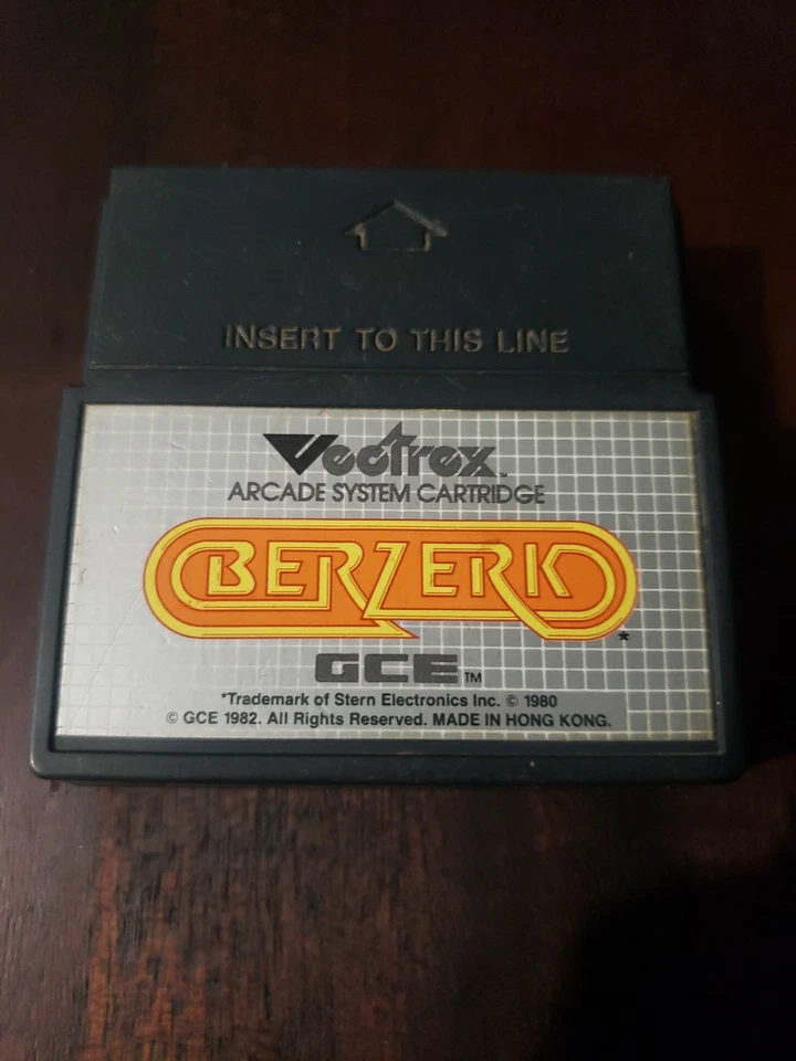 BERZERK Vectrex Game Cartridge BERSERK Authentic GCE Tested & Working #2 - Image 2 of 4