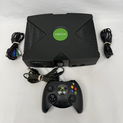 Microsoft Original Xbox Console Bundle w/ 1 Controller & All Cables - Tested