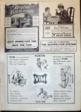 Old Print 1908 Angelus Piano-Player Herbert Vim Savory Moore Glover Lyon 20th