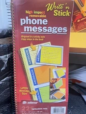 Adams phone messages book, Write 'N Stick, 2 part Carbonless(K9)