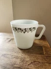 Vintage D Handled Pyrex Crazy Daisy Spring Blossom Coffee Cup Mug No. 1410