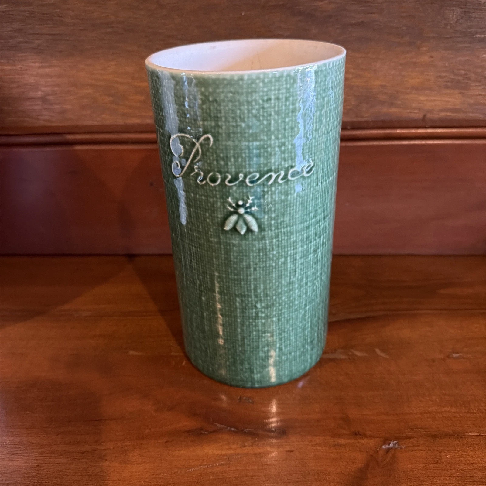 Revol France Design R DHO Provence Bee Kitchen Utensil Crock Container Green