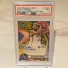 2024 Bowman U Best Sarah Strong Yellow Lazer Auto /75 PSA 9 POP 4  UCONN Champs