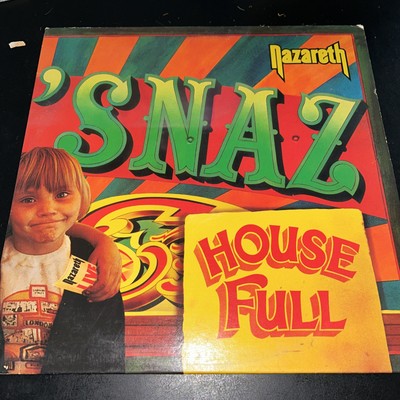 NAZARETH ''SNAZ'' LP 12'' VINYL VG+ INNER 1980 A&M !