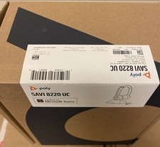 Poly SAVI 8220 UC DECT BT USB Stereo Wireless Headset w Charge Stand...