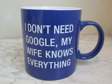 About Face Designs "Wife Knows Everything" Collectors Coffee Cup Mug