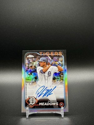 2024 Topps Chrome Rookie Auto Refractor /499 Parker Meadows #RA-PM Auto RC