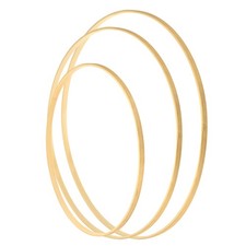 3Pcs 12/14/16 Inch Wooden Bamboo Floral Hoop Craft Rings for Wreath Decor Dream