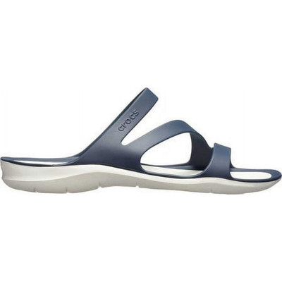 Authentic Crocs Women's Swiftwater Strappy Sandals Navy/White 