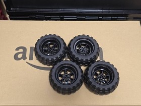 LEGO Technic 9398 4x4 Crawler Tire & Wheel Set x4 Unused Pieces
