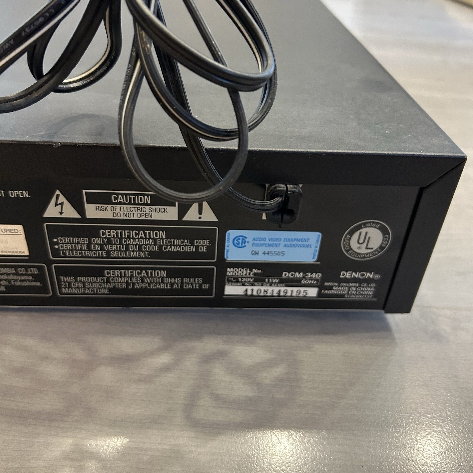 Denon DCM-340 CD Changer - No Remote - Tested and Working