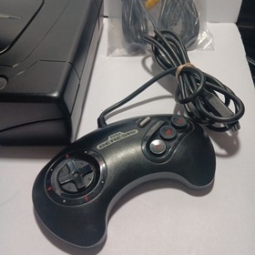 SEGA Saturn Model Console With Controller and Cables.