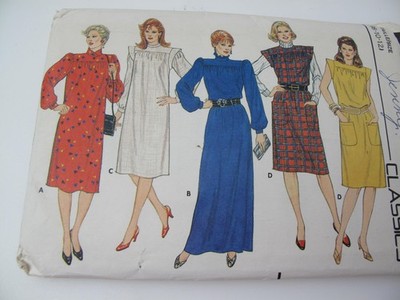 butterick sewing patterns 6064 dress Size 8-10 Cut (L)