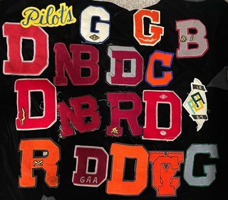 Lot Of 18 Vintage School Letter Sweater Patches 60s Letterman Varsity Chenille