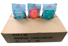 24pk Spill Proof Sippy Cups   2  Handle Toddler Juice Cups for Kids  Babies