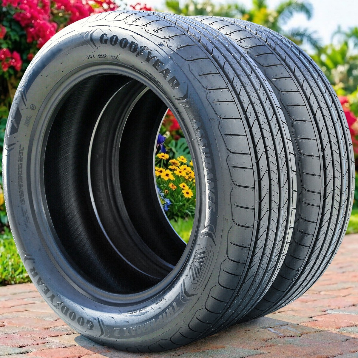 2 Tires 215/45R17 91W Goodyear Assurance Triplemax 2 AS A/S High 