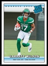PRE-SELL GARRETT WILSON RC 2022 PANINI INSTANT RATED NFL ROOKIES RETRO JETS