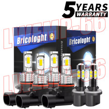 For Gmc Jimmy Sport Utility 1997-2001 White Led Headlight Fog Light Bulbs Kit
