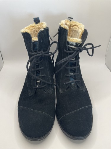 toms botas aztecas gamuza negras talla 5.5 - Imagen 5 de 14