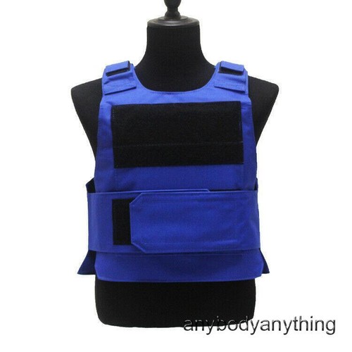 Body Bulletproof Vest Front Back Plates Armor Tactical Jacket Guard Colorful - Picture 14 of 20