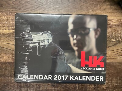 2017 HECKLER & KOCH HK CALENDAR SEALED NIW,  HK45 MR556 P30 G36 P7 VP9 MP5 SP5K 