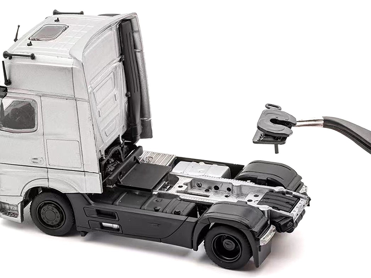 MERCEDES-BENZ ACTROS TRANSPORTER BLACK 1/64 DIECAST MODEL BY GCD