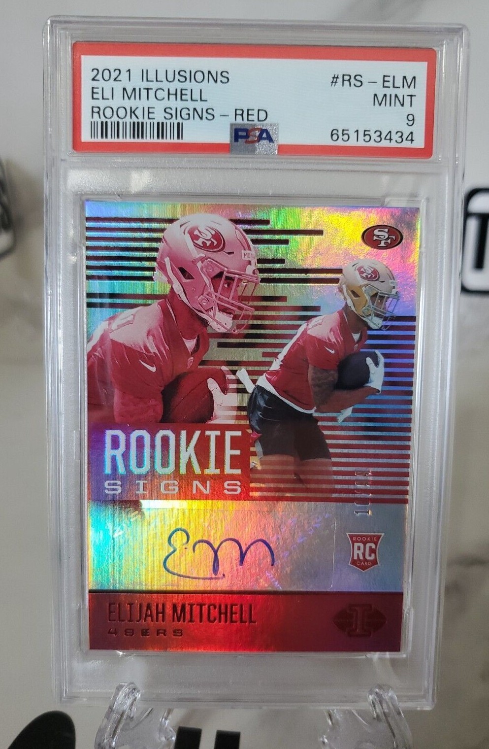 Elijah Mitchell Panini Illusions Rookie Signs #RSELM Red