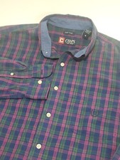Chaps By Ralph Lauren Men's Long Sleeve Button Up Dress Shirt, Medium