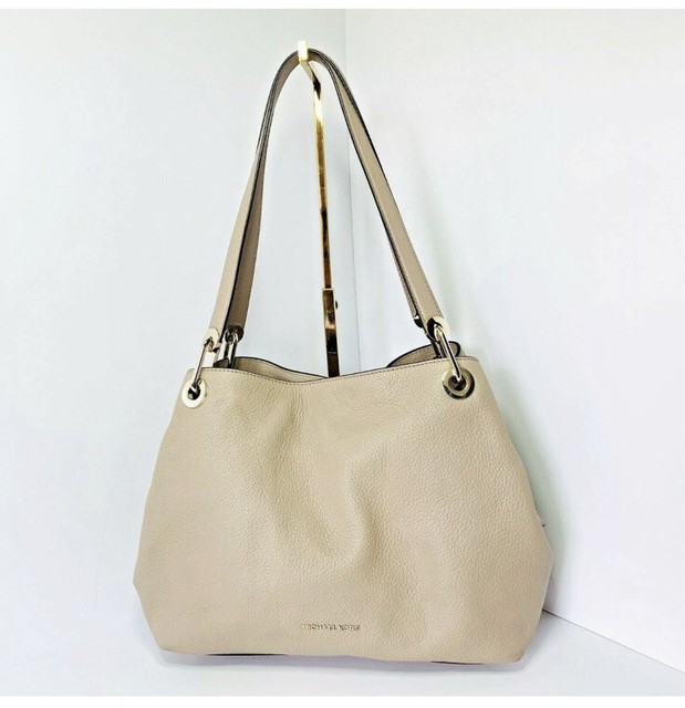 michael kors raven large shoulder tote brown