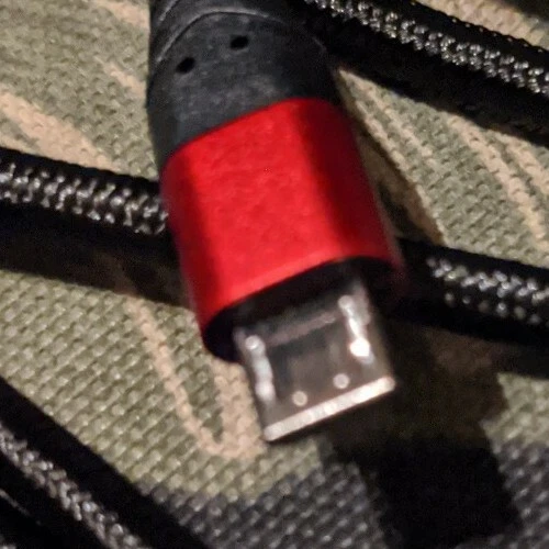 10Ft  Micro USB Data Sync Charger Charging Nylon Braided Cable Cord. 3 Pack.  - Image 3 of 4