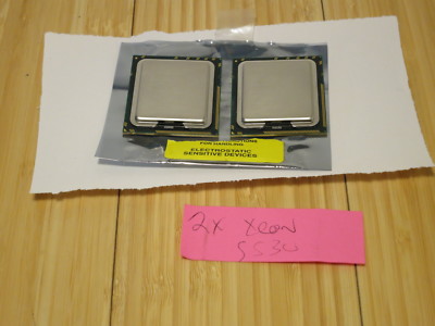 Matched Pair of Intel Xeon E5530 2.4GHz 8MB Quad Core Processor SLBF7 (1 of 4)