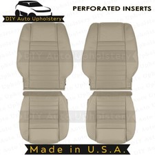 2005 To 2009 Fits Ford Mustang Front Set Topbottom Leather Vinyl Perf Cover Tan