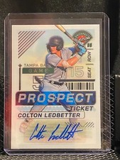 Colton Ledbetter 2024 Prospect Edition Prospect Ticket Auto - Rays