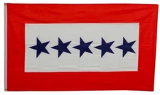 3x5 Service Star 5 Five Stars Military Flag 100% Polyester 3'x5' Banner grommets