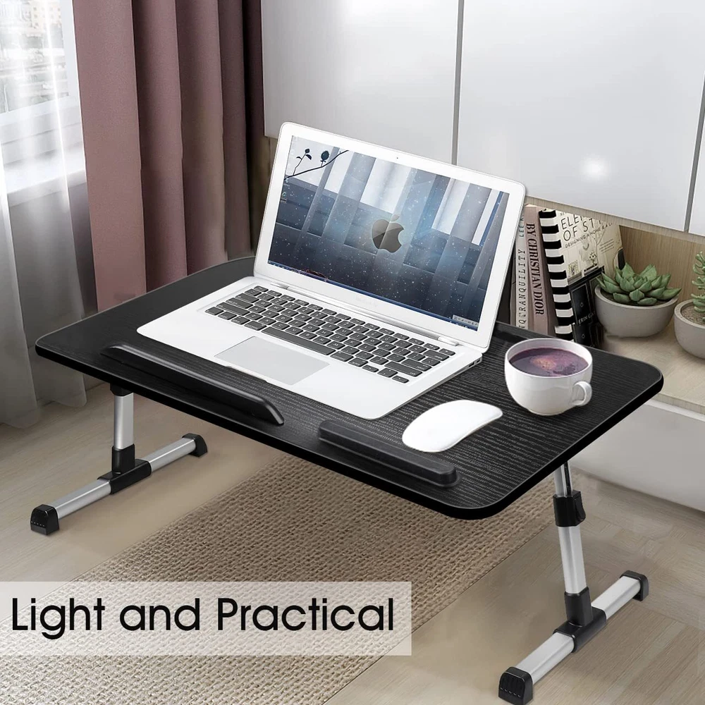 Laptop Stand for Bed, Adjustable Height and Angle, Laptop Lap Desk with Table...